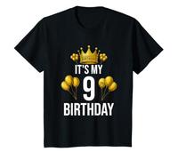 Niños Es mi novena Fiesta de cumpleaños para niños y niñas de 9 años Camiseta