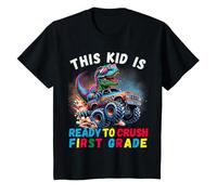 Niños Este niño está Listo para Aplastar 1er Grado | T-Rex Monster Truck Camiseta