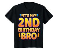 Niños Fiesta de segundo cumpleaños de It's My 2nd Birthday Bro para niños de 2 años Camiseta