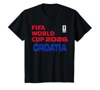 Niños FIFA World CUP26 Croatia Block Letters Camiseta