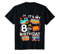 Niños Funny Its My 8th Birthday Train Locomotora 8 Year Old Boy Camiseta