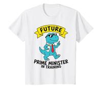 Niños Futuro Primer Ministro En Entrenamiento Dinosaurio Niños Pequeños Camiseta