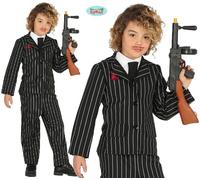 Niños Gánster Disfraz para Niño Infantil Niños Capone Conjunto Fg