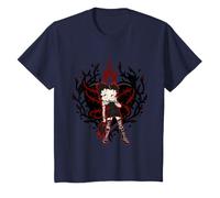 Niños Goth Punk Alambre de púas Corazón Día de San Valentín Halloween Niños Camiseta