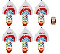 Niños Gransorpresa, Uovo dI Pasqua al cioccolato al latte, huevo con sorpresa, chocolate con leche, huevos de Pascua 6 x 41 g + polpa italiana gourmet 400 g