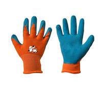 Niños Guantes de trabajo Látex guantes de protección Guantes de jardinería guantes guantes infantil naranja talla 2