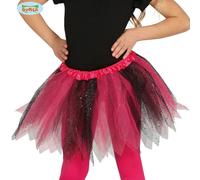 Niños Halloween Disfraz Niña Tutú Rosa / Negro Niños Día Del Libro Tutú Fg