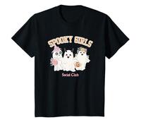 Niños Halloween Spooky Girls Club Camiseta