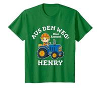 Niños Henry Nombre Nombre Tractor Motivo Fuera del Camino Aquí Viene Camiseta