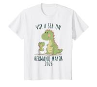 Niños Hermano Mayor 2026 Niño, Dinosaurio, Voy A Ser Hermano Mayor Camiseta