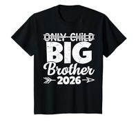 Niños Hijo único hermano mayor 2026, ascendido a hermano mayor 2026 Camiseta