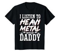 Niños I Listen To Heavy Metal With My Daddy Festival Camiseta
