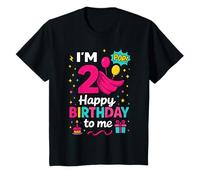 Niños I’m 2 Happy Birthday To Me - 2nd Birthday Toddler Camiseta