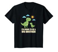 Niños Im Going To Be A Big Brother Dinosaur Sibling Anuncio Camiseta