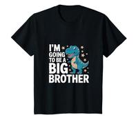 Niños I'm Going To Be A Big Brother Lindo dinosaurio T-Rex Camiseta