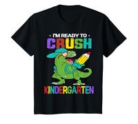 Niños I'm Ready To Crush Kindergarten Dinosaur Boys Back To School Camiseta