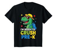 Niños I'm Ready to Crush Pre K Dinosaur 1er Día de Prek School Boy Camiseta