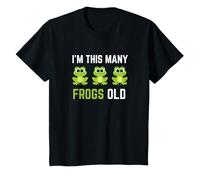 Niños I'm This Many Frogs Old 3er Birthday 3 Years Old Bday Camiseta