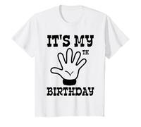 Niños I'm This Many I'm Five Fingers Hand 5º cumpleaños para niños y niñas Camiseta