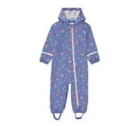 Niños Impermeable Chicas Lluvia Abrigo a Prueba de Viento Ligero Tira Reflectante Bebé Una Pieza Unisexo Cremallera Niñas Ropa Impermeable Flor 2-4 Años