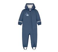 Niños Impermeable Chicas Lluvia Abrigo a Prueba de Viento Ligero Tira Reflectante Bebé Una Pieza Unisexo Cremallera Niñas Ropa Impermeable Azul Marino 6-12 Meses