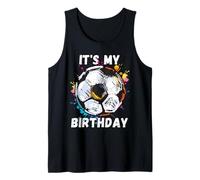 Niños Impresionante Fútbol Segundo Cumpleaños Bola de Fútbol Fiesta Camiseta sin Mangas