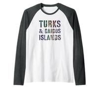 Niños Islas TURCAS Y Caicos Vacaciones Familiares Mi Viaje a la Playa Camiseta Manga Raglan