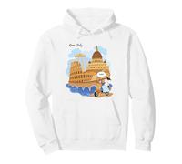 Niños Italia Souvenir Girl on Bike Diciendo Ciao - Hola Italiano Sudadera con Capucha