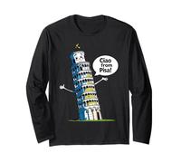 Niños Italia Torre Inclinada Pisa "Ciao de Pisa" Niña o Niño Manga Larga