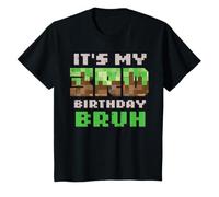 Niños It's My 3rd Birthday Bruh Pixel Gamer 3 Bday Gaming Boys Kids Camiseta