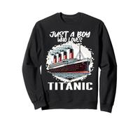 Niños Just Love Titanic Costume RMS Crucero Sudadera