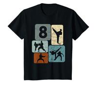 Niños Karate Cumpleaños 8 años Boys Martial Arts Girl Karate Camiseta