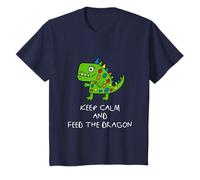 Niños Keep Calm and Feed the Dragon, Dragon, regalo Camiseta