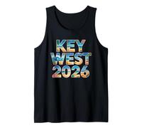 Niños Key West 2026 Trip Travel Vacay BFF Mamá Hija Equipo Camiseta sin Mangas