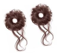 Niños La Extensión De Moño Elástica Cabello Estilos Desordenados Sintéticos Corbata Para Niños Extensión Transformación Peinado Rápida Y Fácil