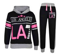 Niños LA7 Chándal Dos Colores Set Sudadera & Corredor Del Niña Edad 5-13