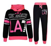 Niños LA7 Chándal Dos Colores Set Sudadera & Corredor Del Niña Edad 5-13