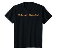Niños Libera el potencial: elegante lujo para niños negro y dorado Camiseta