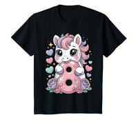 Niños Lindo 8º Caballo Cumpleaños Ocho Años Niña B-Day Horses Camiseta