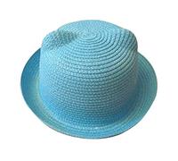 Niños Lindo Oreja De Gato Sombrero El Outdoor Sombrero Sol para De Paja Sombrero De Verano De Arena Sombrero De Verano Sombrero para El Sol Gorra De Playa Sombrero De Playa Beige