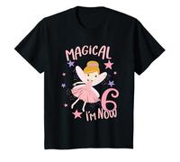 Niños Lindo traje de hada para niña de 6 años, fiesta de cumpleaños Camiseta