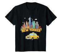 Niños Little New York City NYC Skyline Taxi - Recuerdo para niños Camiseta