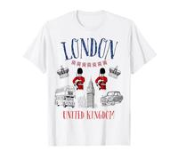 Niños Londres Gran Bretaña British Souvenir Autobús Cabina Chica Niños Camiseta