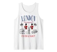Niños Londres Gran Bretaña British Souvenir Autobús Cabina Chica Niños Camiseta sin Mangas
