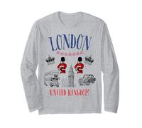 Niños Londres Gran Bretaña British Souvenir Autobús Cabina Chica Niños Manga Larga