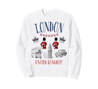 Niños Londres Gran Bretaña British Souvenir Autobús Cabina Chica Niños Sudadera