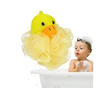 Niños Loofah - Body Sponge linda dibujos animados, linda bola de ducha de esponja de caricatura para niños para niños | Pouf de baño suave para exfoliación suave, depurador de baño para niños pequeños