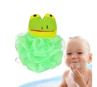 Niños Loofah - Rejilla de ducha, bola de baño para bebé, herramienta de lavado de personaje de dibujos animados, colorido, ligero para experiencias de limpieza de la piel sensible, para la práctica de