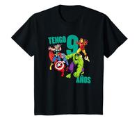 Niños Marvel Avengers Cumpleanos 9 Anos Camiseta
