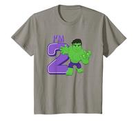 Niños Marvel Hulk Cute Hulk 2nd Birthday I'm 2 Camiseta